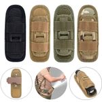 New Tactical Flashlight Pouch Molle LED Torch Holster 360degree Rotatable Belt