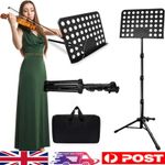 Heavy Duty Orchestral Music Stand Folding Adjustable Sheet Stand Tripod Base UK
