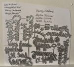 Mixed Die Set - Sentiments - 8 different sentiments