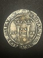 Mexico Charles & Johanna 2 Reales 1542-1555. Assayer S over M