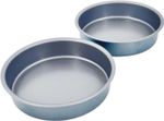 2x 6" Victoria Sandwich Sponge Cake Tin Fixed Base Non Stick Bakeware
