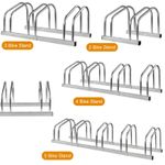 2, 3, 4 & 5 Cycle Bike Steel Pipe Parking Stand Rack Floor Storage
