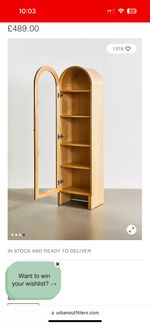 Glass and wood cabinet 