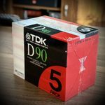 5 x TDK D90 Original Pack 1985-1988 Audio Cassette Tape 90 Minutes