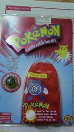 10 pokemon marbles in packaging Opened never used #61 Poliwhirl bag