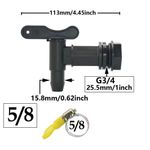 Universal Replacement Water Butt Tap Barrel Plastic Adaptor Beer Home Rain Brews