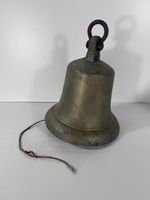 Antique 19th Century Bronze Treble Church Bell Original Patina 5.5kg Rare Find