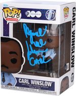 Reginald Veljohnson Family Matters Signed Carl Winslow #1377 in Blue Paint - BAS