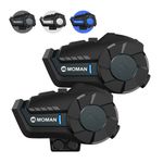 2 Pack Moman H2Pro Motorcycle Helmet Wireless Intercom Headset Noise Reduction
