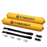 Inflatable Paddleboard Stabilizers, 2x 15cm Bright Yellow PVC Pontoons