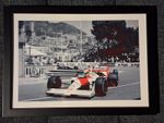 Ayrton Senna Monaco Framed Photo