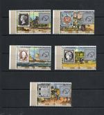 S9318 Niue 1980 Zeapex Stamp Expo OVERPRINTED PAIRS MNH
