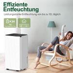 14L/Day Dehumidifier for Home - Automatic Humidity Sensor & Display 24H Timer