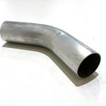 ALUMINIUM PIPE 300mm LONG TUBE 3" 45 DEGREE BEND