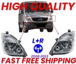 Pair Left and Right Headlight without Fog Light for 06-13 Mercedes Sprinter W906