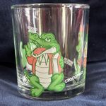 Vintage Cartoon CROCODILE Nutella Glass - Food Advertising 