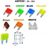 Mini Blade Fuses 5A 7.5A 10A 15A 20A 25A 30A Car Auto Van 12v 24v Fuse ATC