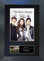#348 THE VAMPIRE DIARIES Signed Mounted Reproduction Autograph Photo Prints A4