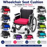 Memory Foam Cushion 5cm Waterproof WHEELCHAIR CUSHION PRESSURE RELIEF SEAT PAD
