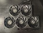 Reverse Blade LianLi 120mm Fans x5