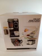 Cuisinart One Cup Grind & Brew Coffee Maker Built-In Grinder Boxed
