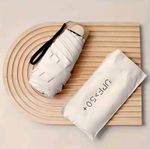 Mini Pocket Compact Umbrella Sun Anti UV 5 Folding Rain Windproof + Carry Case