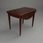 Antique Georgian Solid Mahogany Drop Leaf Dining Table Compact Kitchen Table