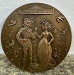 Bronze Medal. All Kinds Of Flowers On The Path Of Life Monnaie de Paris