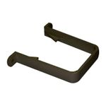 FLOPLAST 65mm Square Down Pipe Clip - Black - Bag of 10 - FREE Next-Day Delivery