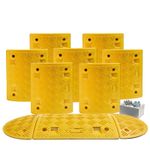 4.5 M All Yellow Speed Ramp Kit 10 mph 50 mm (Fixings Included)