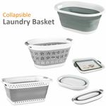 Collapsible Folding Laundry washing Basket storage Space Saving Cloth Bin Bucket