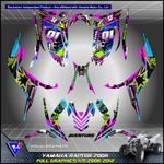 Yamaha Raptor 700 700R graphics kit 2006 2007 2008 to 2012 decals stickers atv
