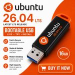 Ubuntu 26.04 LTS Bootable USB Live Try Install Linux OS USB Bootable OS LTS