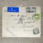 May 1938 Air Mail Cover Palestine Plymouth Jerusalem Cancel Postage Due Special