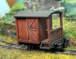 009 gauge Brake Van - RTR weathered bauxite - 4mm scale Model Railway