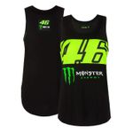 Valentino Rossi Women's Vest VR46 Black MotoGP Monster Tank Top - New
