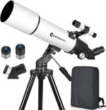 Telescope for Adults Astronomy 80mm Aperture 600mm Refractor Telescope for Kids 