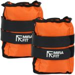 Mirafit Adjustable Ankle/Wrist Gym Weights Resistance/ 2 x 5kg Training #667