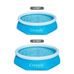 8ft/10ft Fast Set Family Swimming Pool Outdoor Garden and Pool Cover
