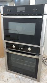 NEFF N50 C1AMG84N1B Built In Compact Electric Single Oven with Microwave Black