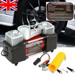 UK Heavy Duty 12V Electric Car Tyre Inflator 150PSI Portable Air Compressor Pump
