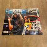 ANGEL REESE Signed LSU Tigers 8x10 Net Cutting Photo-2023 Nat Champ! Beckett COA