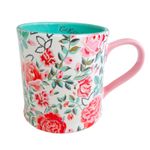 Cath Kidston Dolly Rose White Mollie Mug 300ml