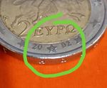 GREECE- 2002 EURO set With ALL Print varieties F,E and S in Star. UNC. Very Rare