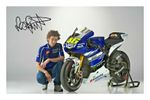 Valentino Rossi Signed A4 Photo Print Autograph MotoGP