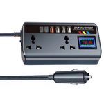 Car Inverter Converter 12V/24V to 220V Fast Charging Ports Portable