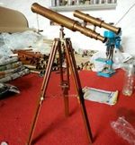 Telescope18'' Antique Floor Standing Nautical Brass Telescope With Wooden Tripod