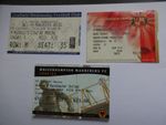 3 Ticket Stubs - MANCHESTER UNITED PREMIER LEAGUE FA CUP - 2000-06
