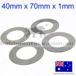 4x Bucket Pivot Pin Shim Spacer Kit 40mm 1mm Thick Kubota Daewoo Hitachi JCB
