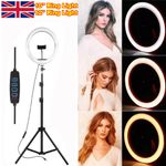 10"/12"  LED Selfie Ring Light with Tripod Stand Phone Holder Makeup Tiktok Live